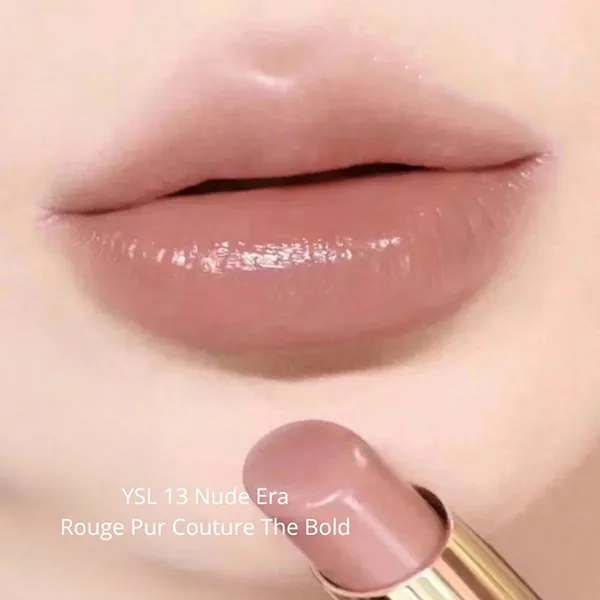 Son Yves Saint Laurent YSL The Bold High Pigment Lipstick Màu 13 Nude Era Nâu Nude