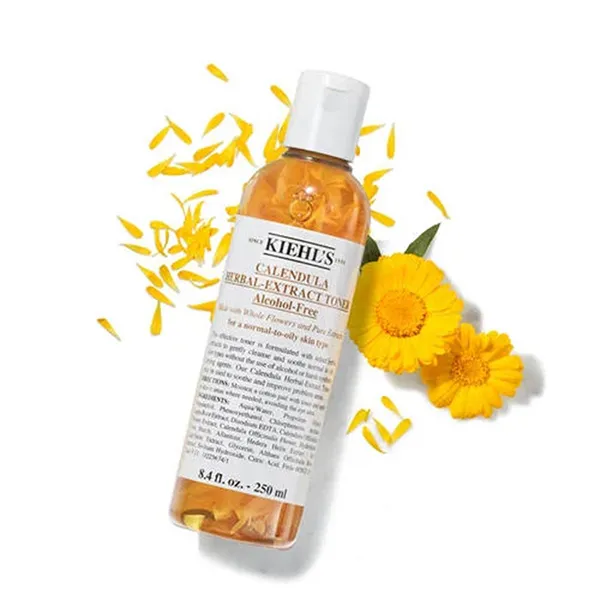 Toner Hoa Cúc Kiehl's Calendula Herbal Extract Alcohol-Free Làm Dịu Da 250ml