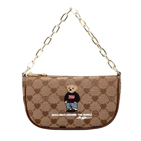 Túi Đeo Chéo Nữ Guoo Bear Mini Bag TT2131 - GO2015 Màu Nâu
