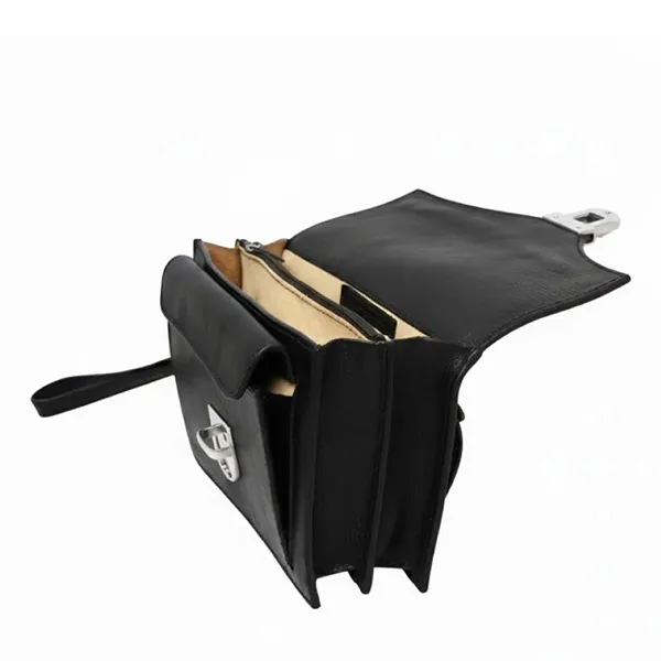 Túi Cầm Tay Old Angler Grain Leather Clutch 073989NE Màu Đen