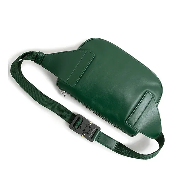 Túi Đeo Hông Unisex Dior Oblique World Tour Saddle Belt Bag Calfskin Màu Xanh Lá