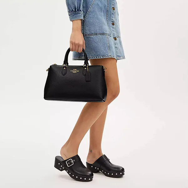 Túi Đeo Chéo Nữ Coach Georgia Satchel Bag CR156 Màu Đen