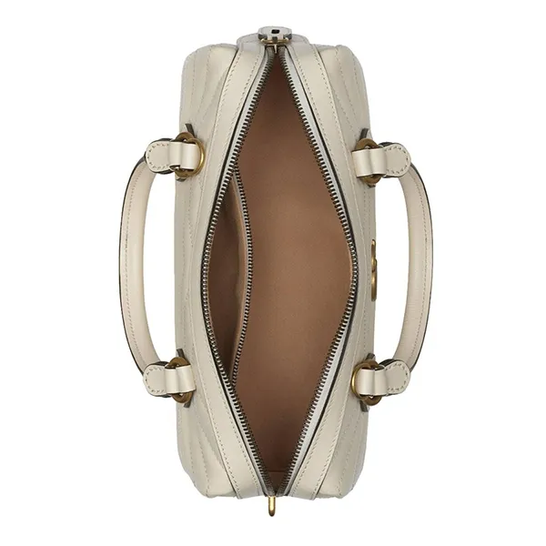 Túi Đeo Chéo Nữ Gucci Marmont Leather Handbag Màu Trắng