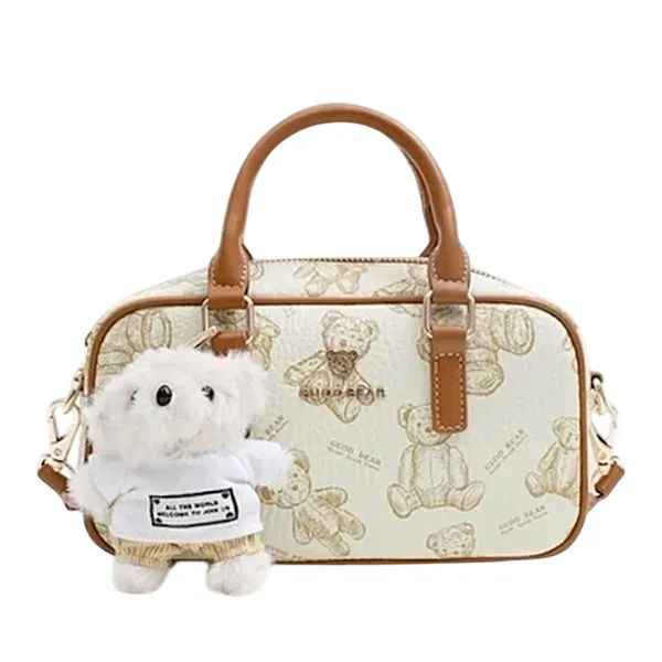 Túi Đeo Chéo Nữ Guoo Bear Bag GU1154-6910 Màu Trắng