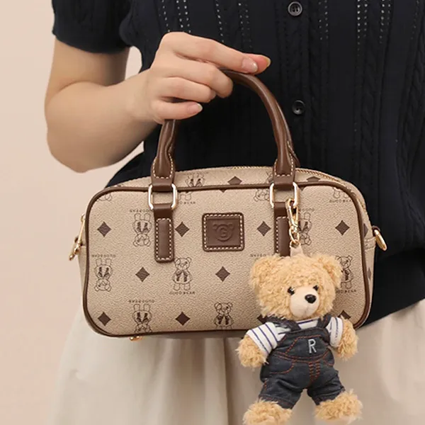 Túi Đeo Chéo Nữ Guoo Bear Bag GU1154 - GU1191 Màu Xám/Nâu