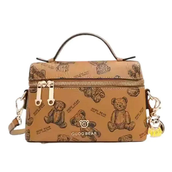 Túi Đeo Chéo Nữ Guoo Bear Bag GU1170-2920 Màu Nâu