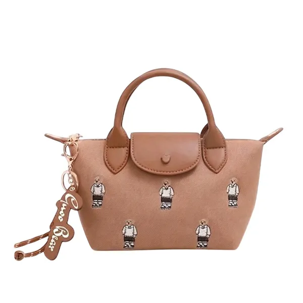 Túi Đeo Chéo Nữ Guoo Bear Bag GU1330 Màu Nâu S+