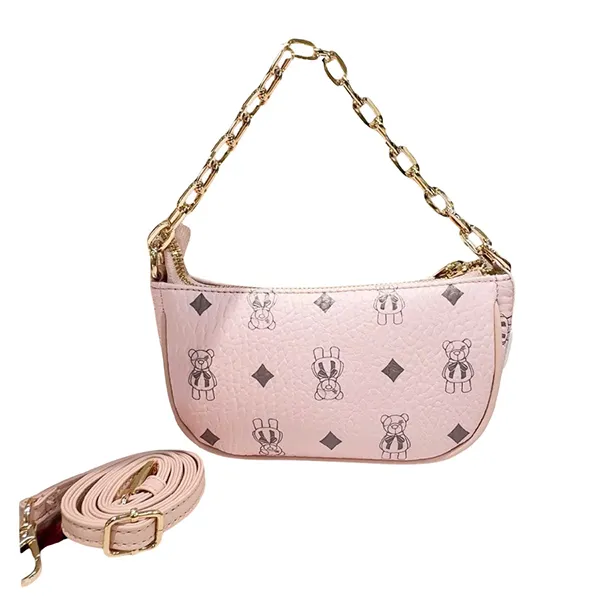 Túi Đeo Chéo Nữ Guoo Bear Bag TT2131 - GO2010 Màu Hồng