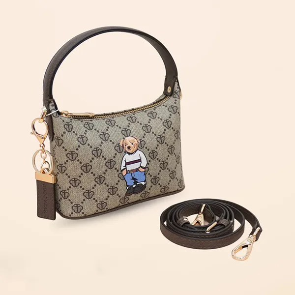 Túi Đeo Chéo Nữ Guoo Bear GU1077-14090 Màu Xám