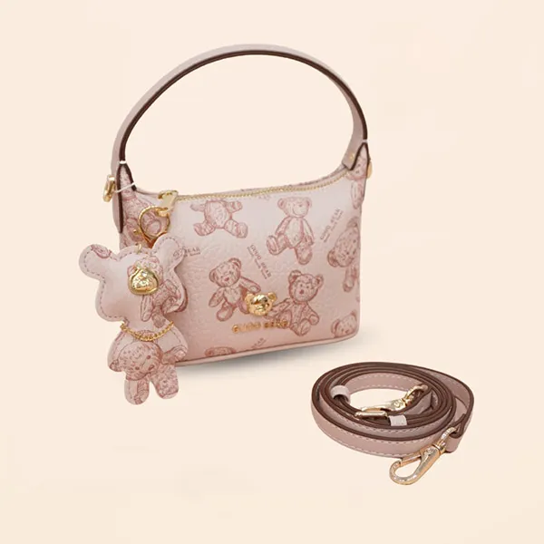 Túi Đeo Chéo Nữ Guoo Bear GU1078-1900 Màu Hồng