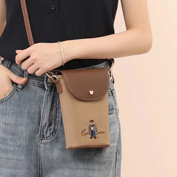 Túi Đeo Chéo Nữ Guoo Bear GU1096-10030 Màu Sữa