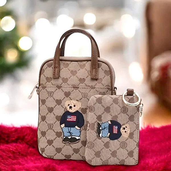 Túi Đeo Chéo Nữ Guoo Bear GU1100-18120 Màu Nâu