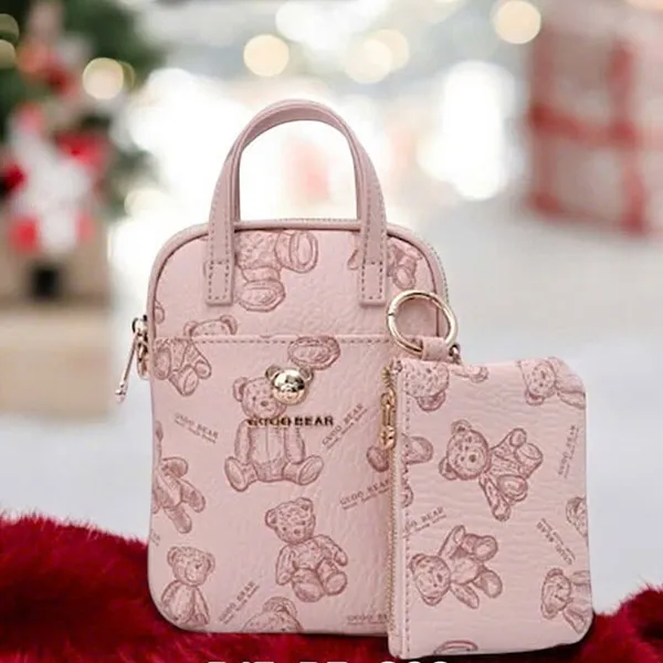 Túi Đeo Chéo Nữ Guoo Bear GU1101-1900 Màu Hồng