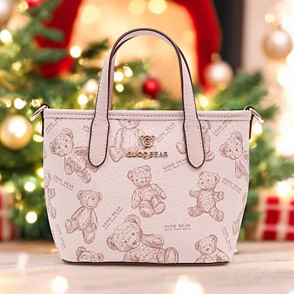 Túi Đeo Chéo Nữ Guoo Bear GU1194-3900 Màu Hồng