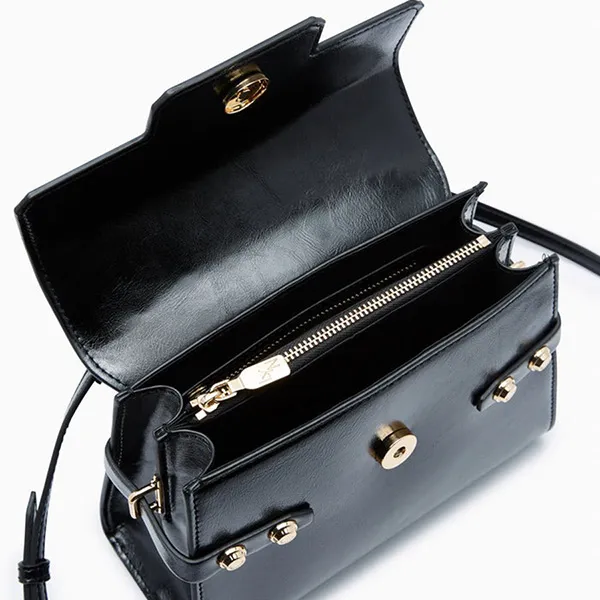 Túi Đeo Chéo Nữ Lyn Astor Fineness S Crossbody Bag - Black L25FBWA111 Màu Đen