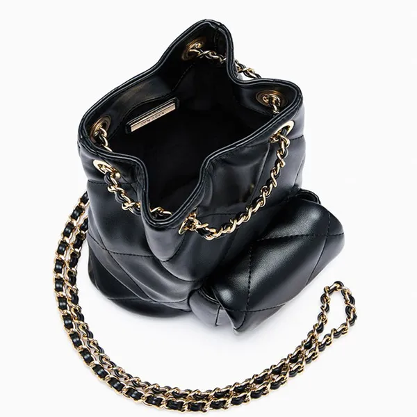 Túi Đeo Chéo Nữ Lyn Destiny Tiny Crossbody Bag - Black L26CBWA001 Màu Đen