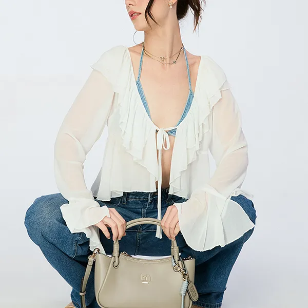 Túi Đeo Chéo Nữ Lyn Kayla S Shoulder Bag - Grey LL25FBF037 Màu Xám