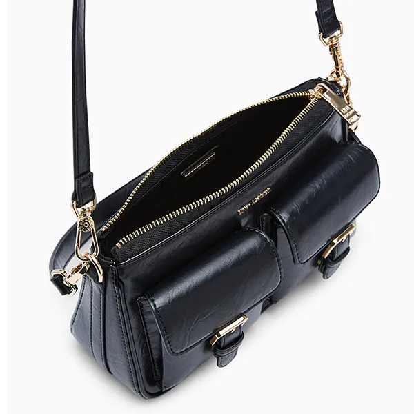 Túi Đeo Chéo Nữ Lyn Mila S Shoulder Bag - Black L25FBWA099 Màu Đen