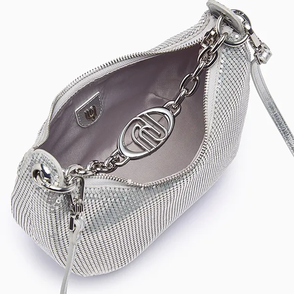 Túi Đeo Chéo Nữ Lyn Nikitah Wallet - Silver LL25FBM609 Màu Bạc