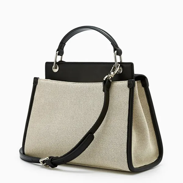 Túi Đeo Chéo Nữ Lyn Re-Edit Anderson Ease Top M Handbag - Black L25FBWA041 Màu Đen Kem