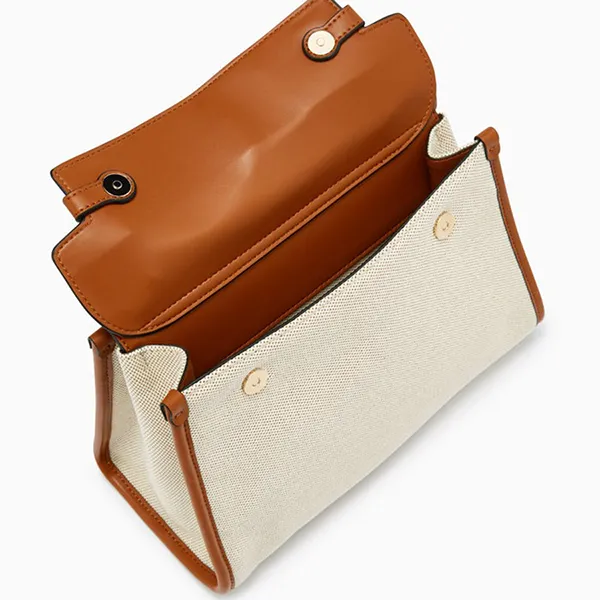 Túi Đeo Chéo Nữ Lyn Re-Edit Anderson Ease Top M Handbag - Tan L25FBWA041 Màu Nâu Kem