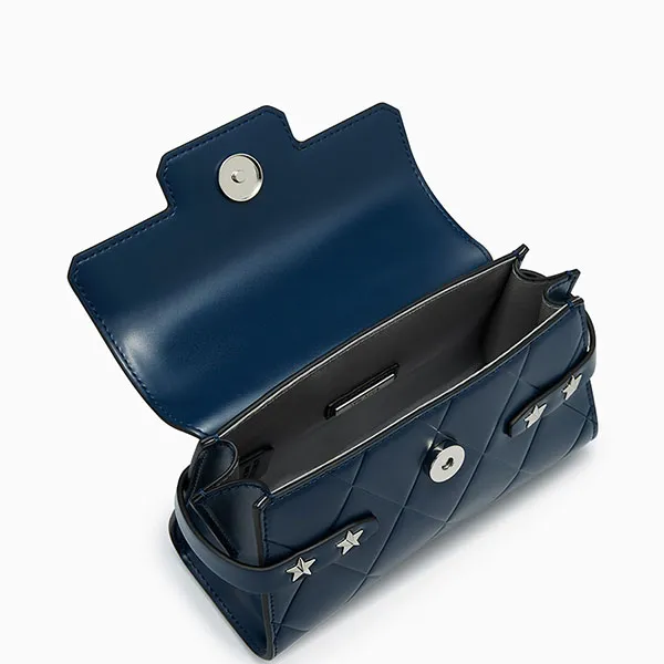 Túi Đeo Chéo Nữ Lyn Re-Edit Wonder Top Xs Handbag L25FBWA053 Màu Xanh Navy