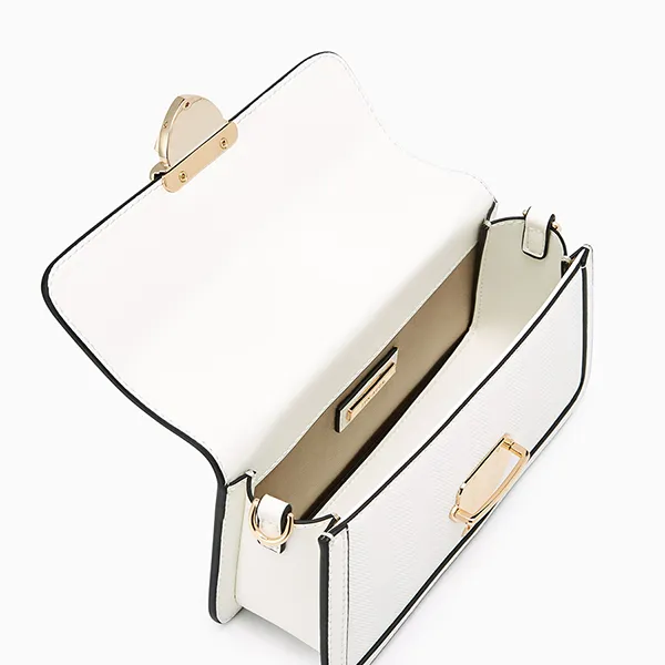 Túi Đeo Chéo Nữ Lyn Riga Xs Crossbody Bag - White LL25FBF047 Màu Trắng