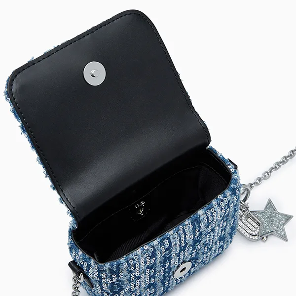 Túi Đeo Chéo Nữ Lyn Stellar Infinite Mini Crossbody Bag - Blue Variation 2 L25FBWA119 Màu Xanh Blue