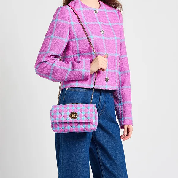 Túi Đeo Chéo Nữ Versace Crossbody Bags Màu Hồng Xanh