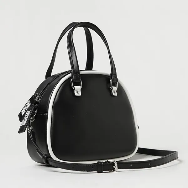 Túi Đeo Chéo Nữ Versace Jeans Couture Bag In Synthetic Leather With Logo Màu Đen