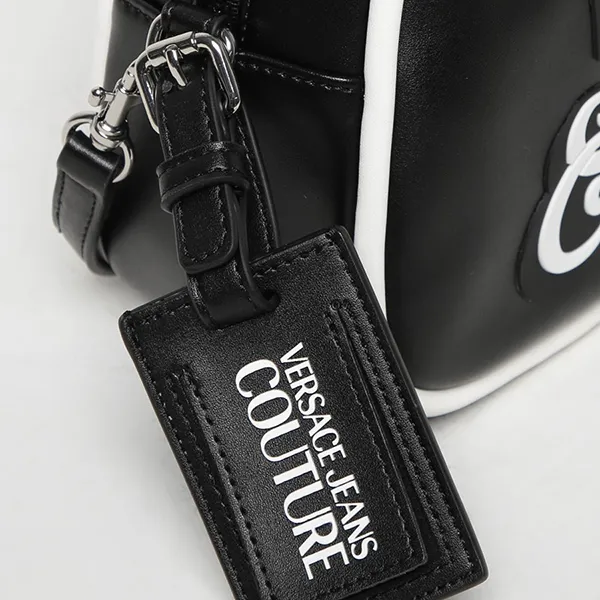 Túi Đeo Chéo Nữ Versace Jeans Couture Bag In Synthetic Leather With Logo Màu Đen