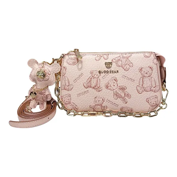 Túi Đeo Vai Nữ Guoo Bear GU1224-37190 Màu Hồng