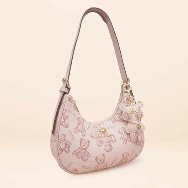 Túi Đeo Vai Nữ Guoo Bear GU8023-1900 Màu Hồng