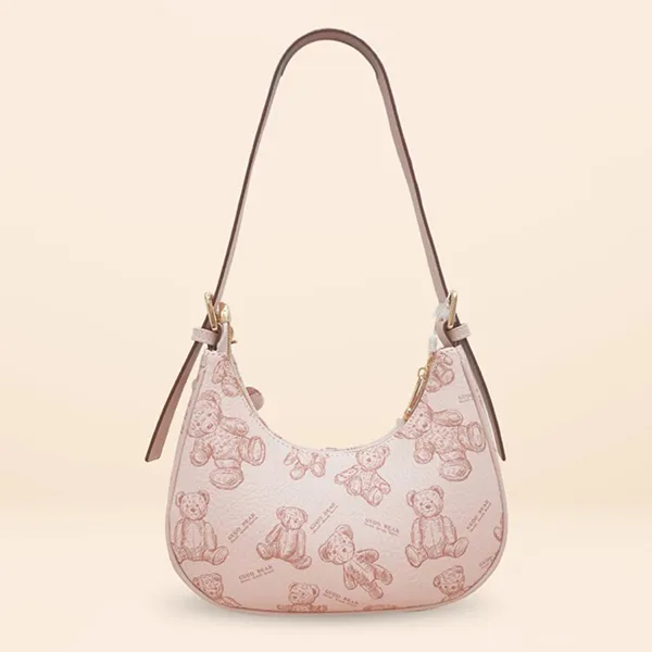 Túi Đeo Vai Nữ Guoo Bear GU8023-1900 Màu Hồng
