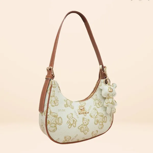 Túi Đeo Vai Nữ Guoo Bear GU8023-2910 Màu Trắng