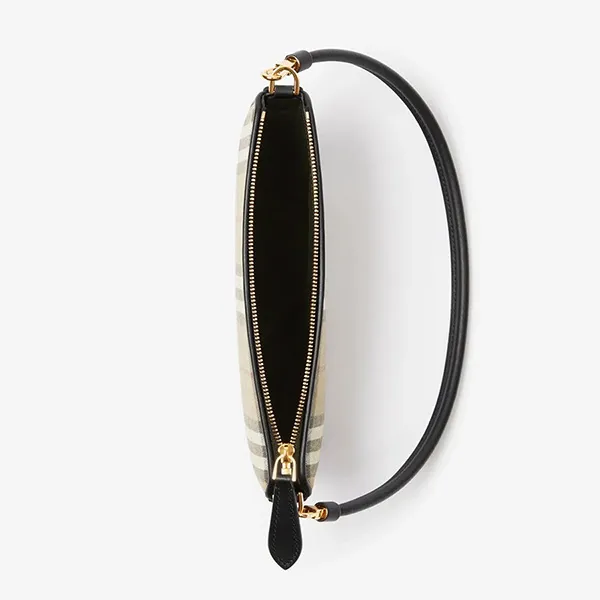 Túi Đeo Vai Nữ Burberry Vintage Check Olympia Pouch Màu Beige