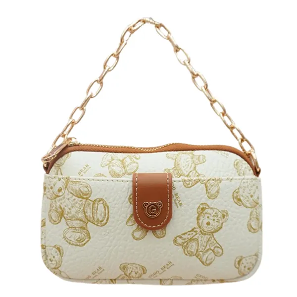 Túi Đeo Vai Nữ Guoo Bear GO-2013-1910 Màu Trắng