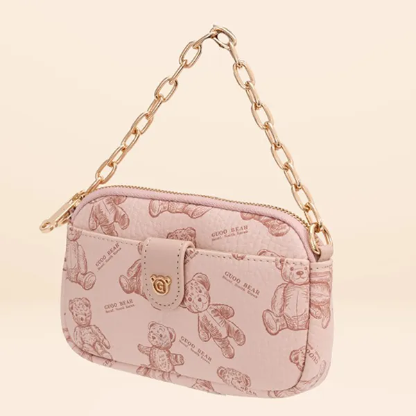Túi Đeo Vai Nữ Guoo Bear GO-2013-2900 Màu Hồng