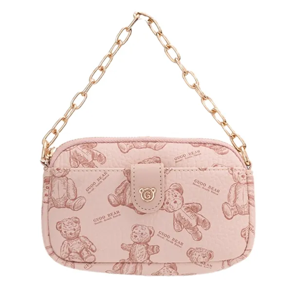 Túi Đeo Vai Nữ Guoo Bear GO-2013-2900 Màu Hồng