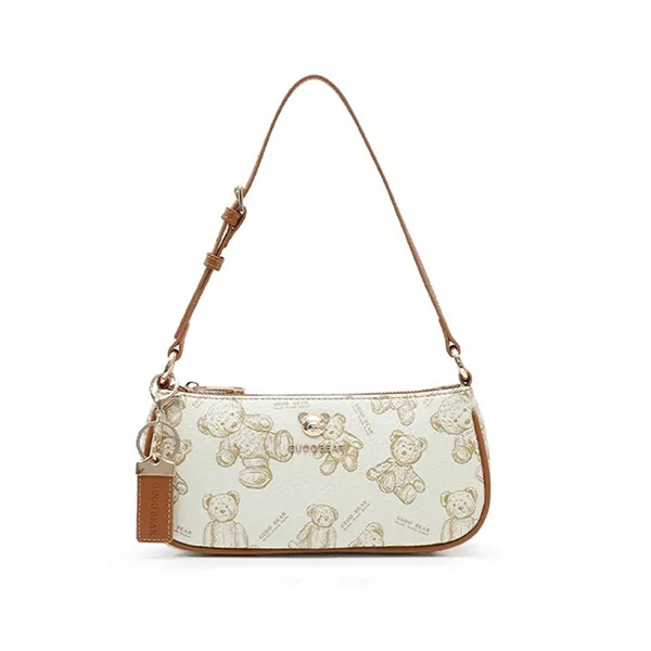 Túi Đeo Vai Nữ Guoo Bear GU1134 Màu Trắng