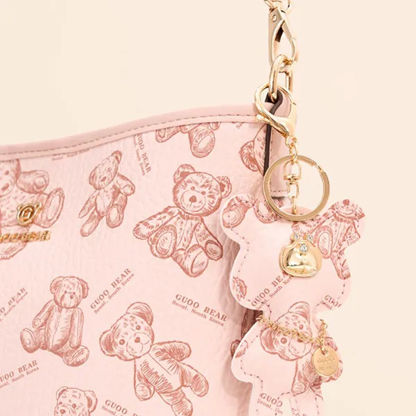 Túi Đeo Vai Nữ Guoo Bear GU1165-3900 Màu Hồng