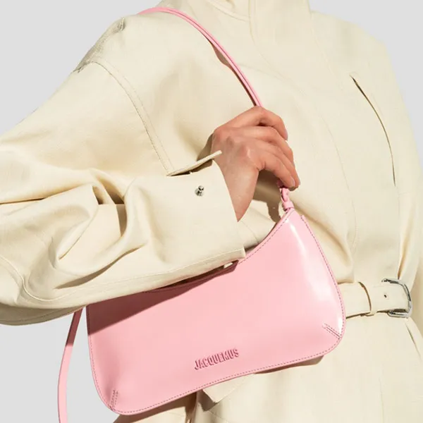 Túi Đeo Vai Nữ Jacquemus Le Bisou Perle In Pink 233BA057 3128430 Màu Hồng