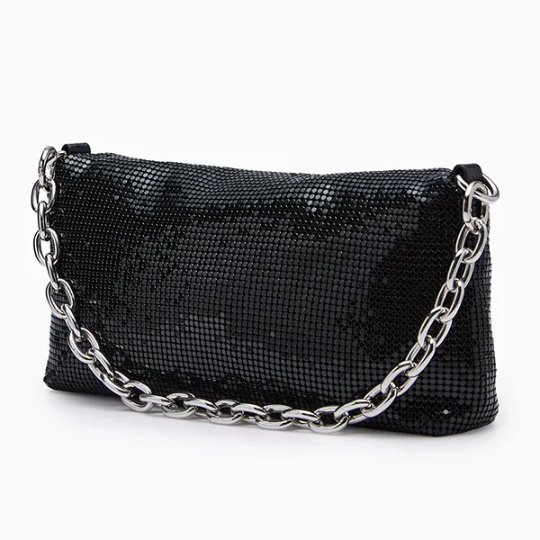Túi Đeo Vai Nữ Lyn Nikitah Flap Shoulder Bag - Black LL25FBM608 Màu Đen