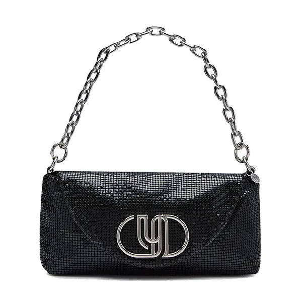 Túi Đeo Vai Nữ Lyn Nikitah Flap Shoulder Bag - Black LL25FBM608 Màu Đen