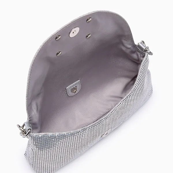 Túi Đeo Vai Nữ Lyn Nikitah Flap Shoulder Bag - Silver LL25FBM608 Màu Bạc