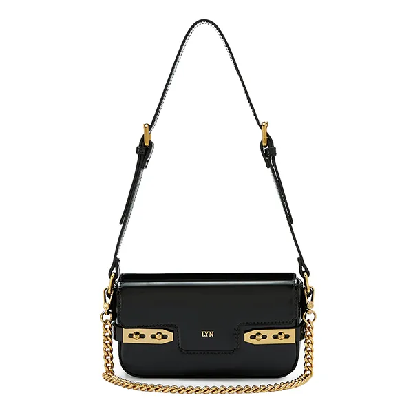 Túi Đeo Vai Nữ Lyn Re-Edit Ureka Mini Crossbody Bag - Black L25FBWA045 Màu Đen