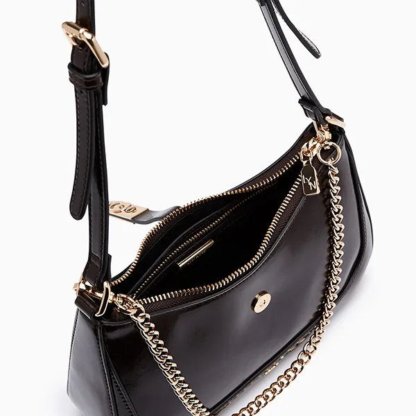 Túi Đeo Vai Nữ Lyn Re-Edit Ureka Shoulder Bag - Dark Brown L25FBWA039 Màu Nâu Đậm