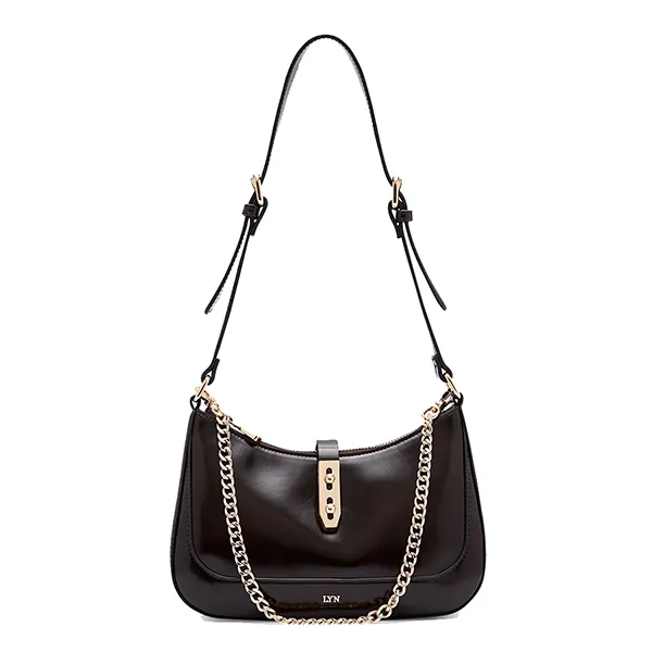 Túi Đeo Vai Nữ Lyn Re-Edit Ureka Shoulder Bag - Dark Brown L25FBWA039 Màu Nâu Đậm