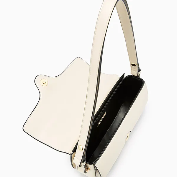 Túi Đeo Vai Nữ Lyn Rillo M Shoulder Bag - Ivory LL25FBF057 Màu Trắng Kem