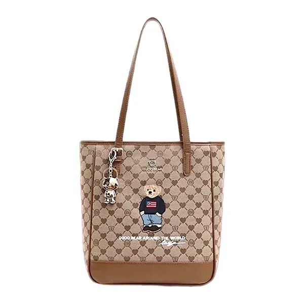 Túi Tote Nữ Guoo Bear GU1219-18120 Màu Nâu